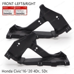 ชุด คานยึดกันชนหน้า ข้างซ้าย+ขวา ของแท้ 2 ชิ้น สีดำ Honda Civic Sedan Hatchback FC FK ปี 2016-2020